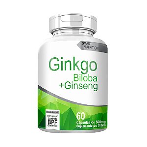 Ginkgo Biloba com Ginseng 500mg 60 cápsulas - 4 Elementos
