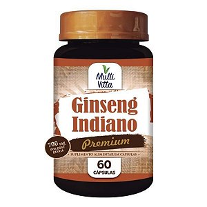 Ginseng Indiano 700mg 60 cápsulas - Multivitta