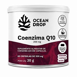 Coenzima Q10 200mg 60 cápsulas - Ocean Drop