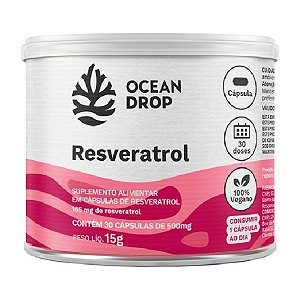 Resveratrol 500mg 30 cápsulas - Ocean Drop