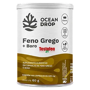 Feno Grego + Boro Testofem 500mg 120 cápsulas - Ocean Drop
