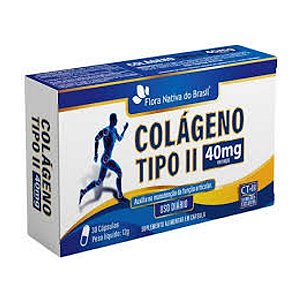 Colágeno Tipo 2 40mg 30 cápsulas - Flora Nativa