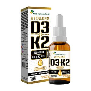 Vitamina D3 + K2 20ml - Flora Nativa
