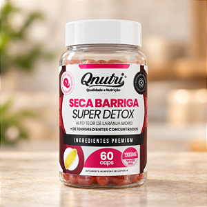 Seca Barriga Super Detox 60 cápsulas - Qnutri