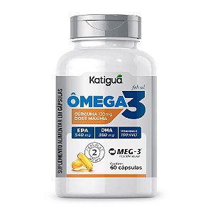 Ômega 3 Concentrado MEG-3 540/360 + Cúrcuma 130mg 60 cápsulas