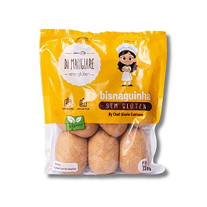 Pão Bisnaguinha Vegana sem Glúten e sem Leite- 6 unidades 130g - Di Mangiare