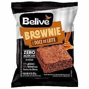 Brownie Doce de Leite Zero Açúcar 40g - Belive