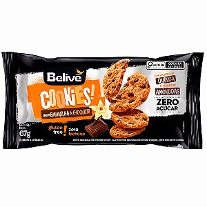 Cookies Avelã com Chocolate Zero Açúcar 67g - Belive