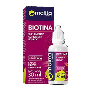 Biotina em Gotas 30ml - Maltta Nutrition