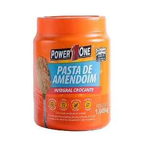 Pasta de Amendoim Crocante 1kg - Power One