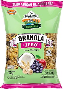 Granola Zero com Frutas 230g - Da Fazenda
