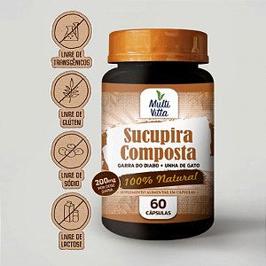 Sucupira Composta 200mg 60 cápsulas - Multivitta