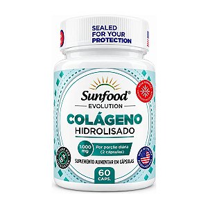 Colágeno Hidrolisado 1000mg 60 cápsulas - Sunfood Evolution