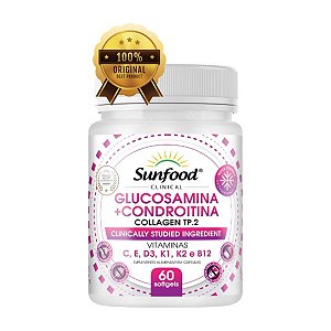 Glucosamina + Condroitina + Collagen 1000mg 60 cápsulas - Sunfood Evolution