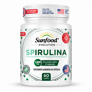 Spirulina 1800mg 60 cápsulas - Sunfood Evolution