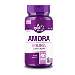 Amora Miura com Vitaminas 60 comprimidos mastigáveis - Unilife