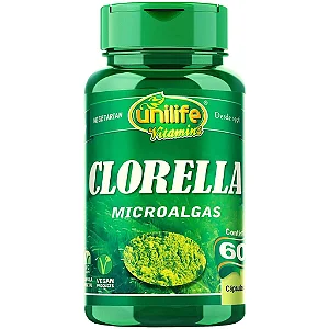 Clorella - Microalgas 60 caps 500 mg - Unilife