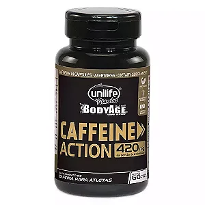 Cafeína 400mg 60 cápsulas - Unilife