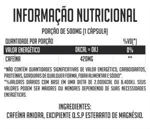 Cafeína 400mg - 60caps - Unilife
