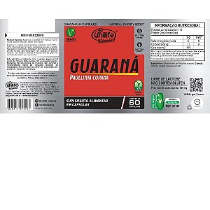 Guaraná 500mg - 60caps - Unilife