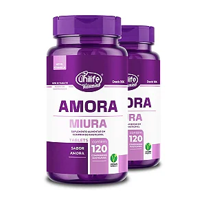 Amora Miura com Vitaminas 120 comprimidos mastigáveis - Unilife