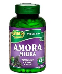 Amora Miura com Vitaminas - 500mg - 120 cápsulas - Unilife