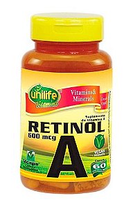 Vitamina A - Retinol - 60caps - Unilife