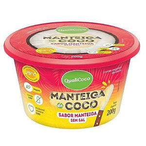 Manteiga de Coco s/ Sal 200g - Qualicoco