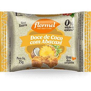 Doce Flormel - 20g Coco com Abacaxi Zero