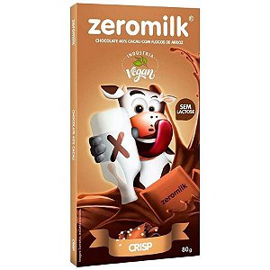 Zeromilk Chocolate sem Lactose Crisp 80g Genevy