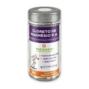 Cloreto de Magnésio P.A. 500mg 60 cápsulas - Meissen