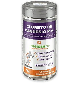 Cloreto de Magnésio 60caps x 500mg - Meissen