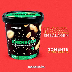 Pasta de Amendoim com Granulado - 450g Mandubim