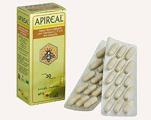 ApiReal Geléia Real Liofilizada Apis Flora 100mg 30 Cápsulas