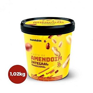 Pasta de Amendoim Integral 1,02 Kg - Mandubim