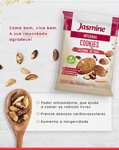 Cookie Integral Castanha do Pará - 150g - Jasmine