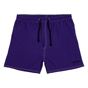 BoardShorts Sustentável Masculino com Elástico Roxo Frutoze