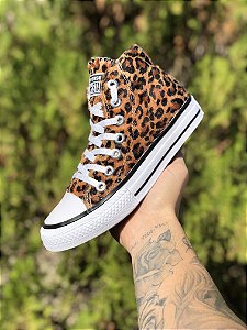 all star cano alto animal print