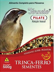 Ração Pilate Para Trinca Ferro Com Sementes 500g
