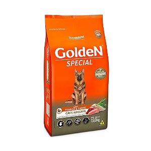 Ração Para Cães Adultos GoldeN Special Frango e Carne 15KG