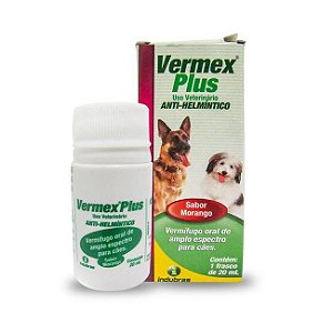 Vermífugo para Cães e Gatos Vermex Plus 20ml