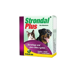 Vermífugo para Cães e Gatos Strondal Plus