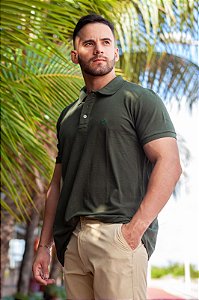 Camisa Polo Básica Verde