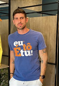 Camiseta Eu tô é tu! Azul Marinho Stone