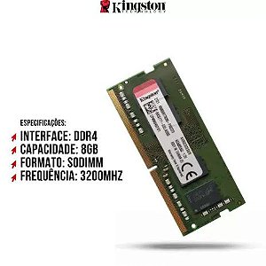 Memória Kingston 8GB DDR4 KVR32S22S6/8