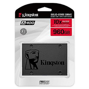 HD SSD KINGSTON 960G Leitura 500MB/s, Gravação 450MB/s - SA400S37