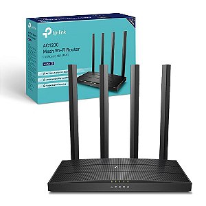 Roteador TP-Link AC1200 Mbps Wireless , Dual-Band, 4 Antenas - Archer C6 OneMesh