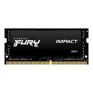 Memória Kingston Fury Impact, 16GB, 3200MHz, DDR4, CL20, Para Notebook - KF432S20IB/16