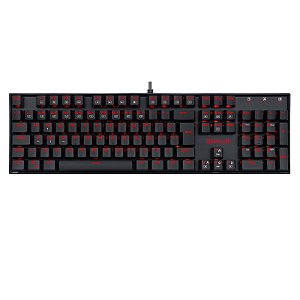 Teclado Mecânico Gamer Redragon Mitra Single Color LED Vermelho Switch Marrom