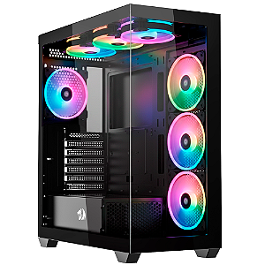 Gabinete Gamer Redragon Deflect Preto